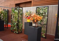 Big flower and plant arrangements were popular photo opportunities for visitors.